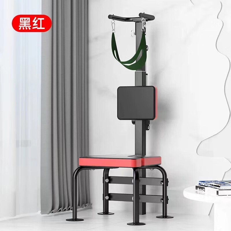 Electric cervical traction chair for chiropractic correction, home neck support, neck sling, neck lumbar resistance inversion stretching artifact, hand-cranked model, foldable/cervical spine stretching