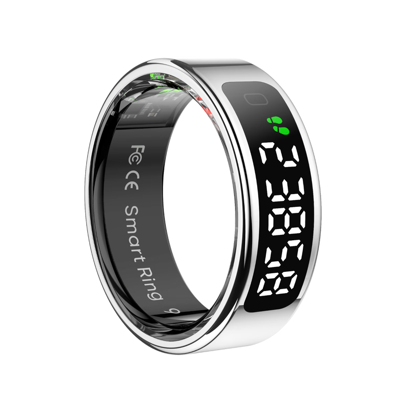 Vegeta 2025 new smart ring multi-function heart rate blood oxygen sleep health monitoring multi-sport mode recording step counting running smart ring rose gold heart rate blood oxygen/remote photography, etc. 10# inner diameter 20mm circumference 62.8mm