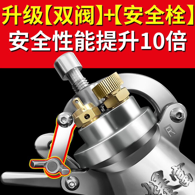 Old-fashioned traditional popcorn machine household small mini machine Internet celebrity grain amplifier hand crank 304 food grade upgraded model 368 ml * safety bolt * double valve * 3 oils