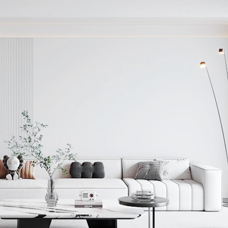 Qinghua anti-collision wall sticker self-adhesive waterproof and moisture-proof wallpaper bedroom wall protection putty white ugly sticker 0.6*10 meters