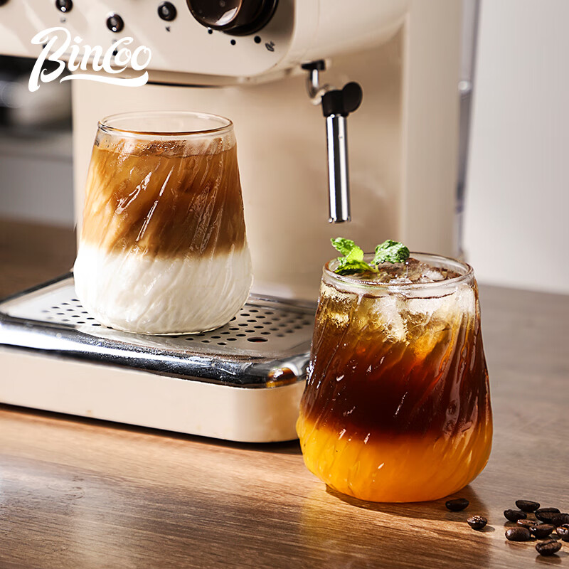 Bincoo coffee cup high-end exquisite retro American Dirty glass afternoon tea espresso latte cup