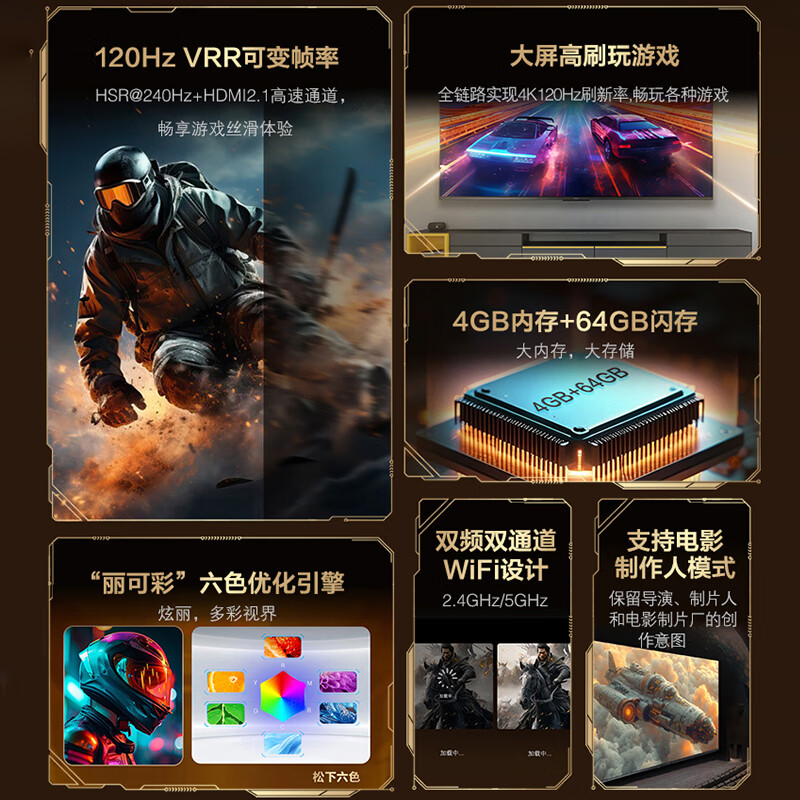 Panasonic TV 65/75/85-inch 120Hz high-brush game TV MEMC dynamic compensation area light control Dolby Atmos PX680CP series trade-in flat-panel TV 75-inch high-brush game TV TH-75PX680CP service package door installation (hanging installation) including ordinary hanger