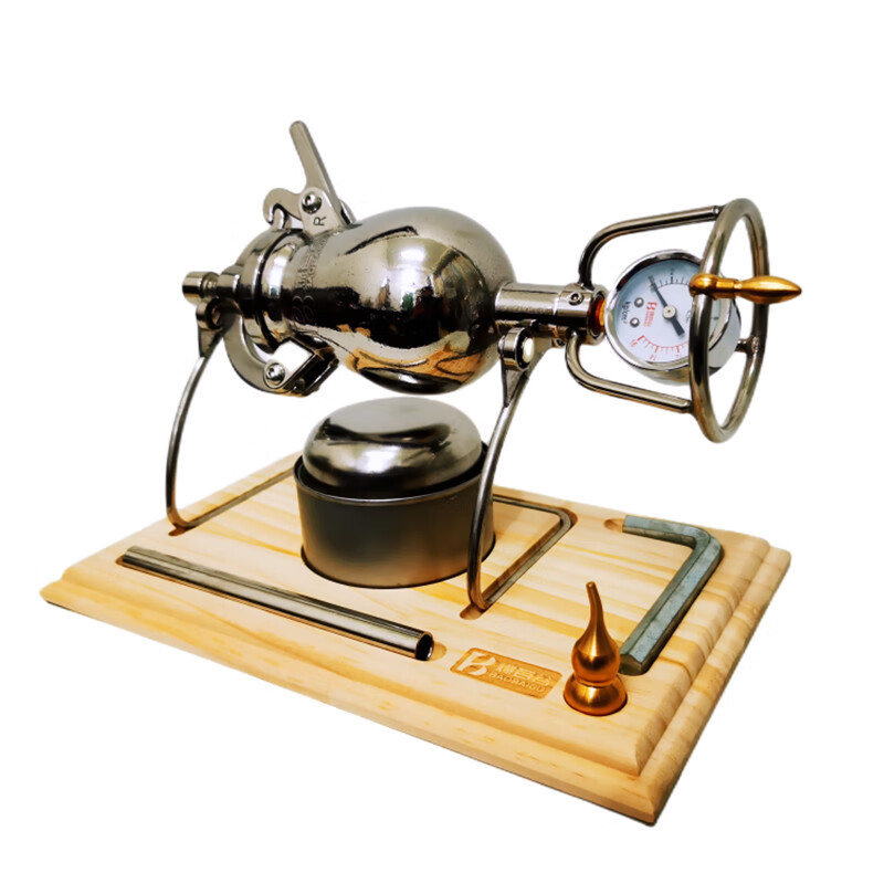 304 stainless steel household mini popcorn machine grain amplifier harvest popcorn machine small household dragon fin curved beam 500ml (PLUS) safety valve model