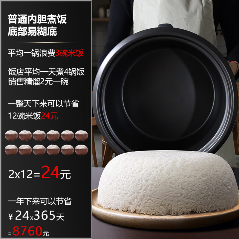 Triangle brand rice cooker commercial large capacity for more than 10 people canteen restaurant large rice cooker commercial old-fashioned rice cooker LX80-125B