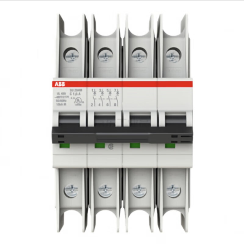 ABB miniature circuit breaker SU200M series UL489 certified American standard export small circuit breaker air switch 2A 3P