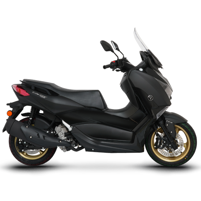 Tianying TX250E Deluxe Edition Fuel Scooter Long-distance Motorcycle Travel Luxurious and Comfortable Matt Black 25 Models 12 Interest-Free Periods