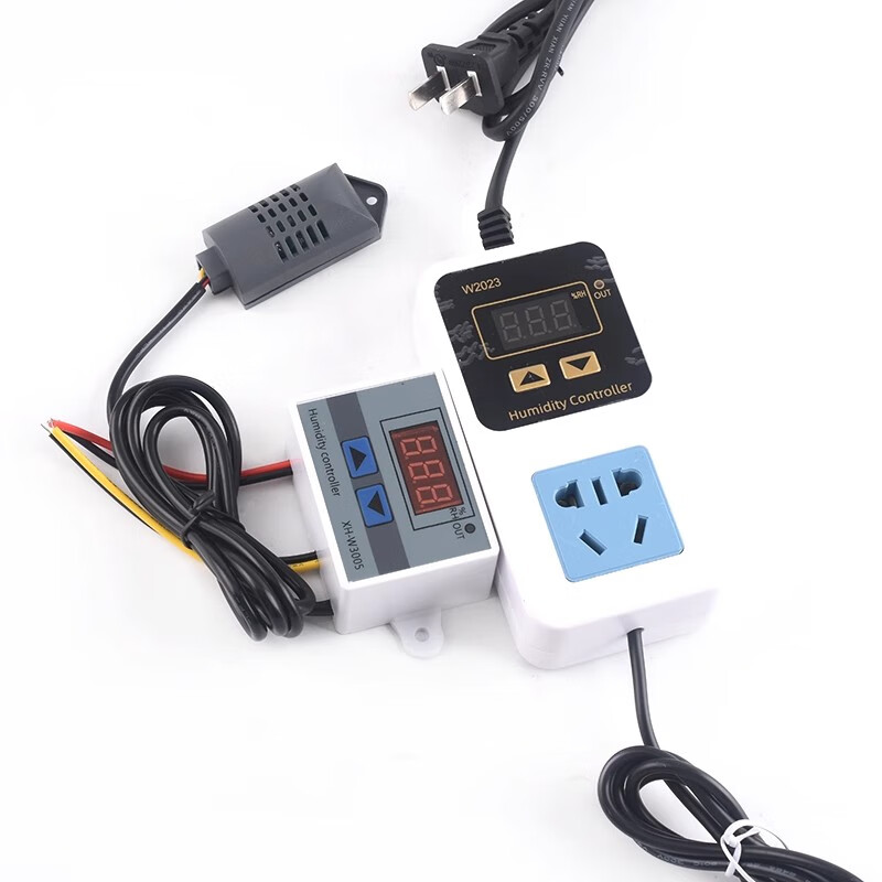 Zejie W2023 digital display humidity controller XH-W3005 humidification, dehumidification and constant humidity smart socket digital humidity controller W2023 electronic humidity controller