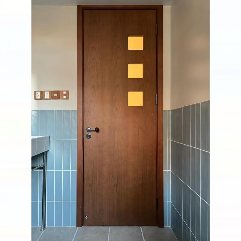 Hangzhou medieval style wooden door interior door solid wood composite painted door bedroom concierge door set door room door teak 1