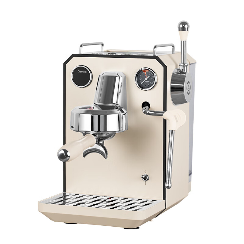 GEMILAI New Year's gift espresso machine for home small office semi-automatic G3006 ivory white
