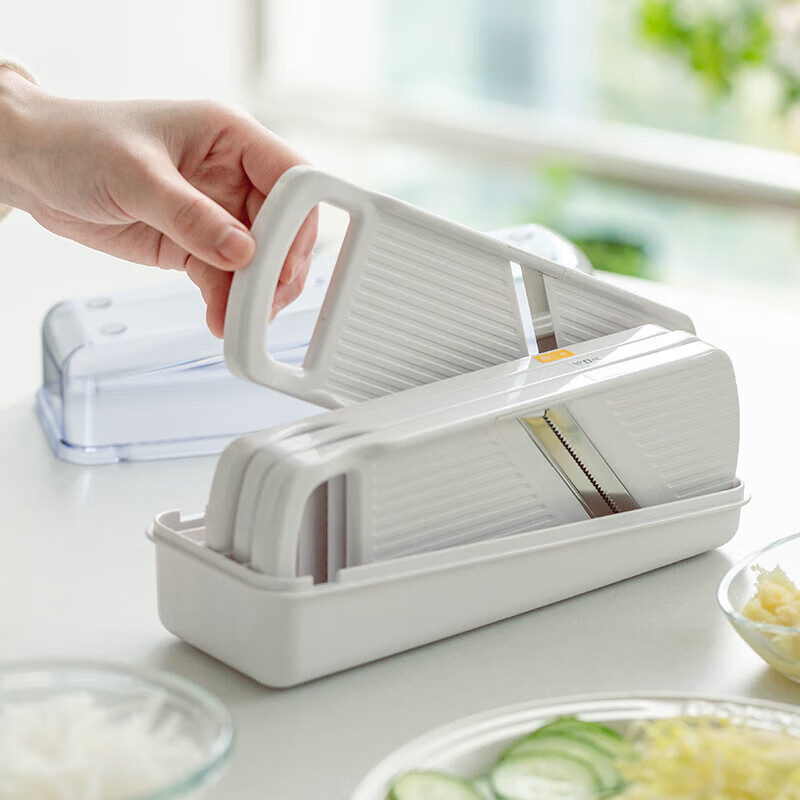 Shimomura (SHIMOMURA) Japan imported multifunctional vegetable cutter set manual vegetable cutter kitchen potato radish grating and slicing grinder