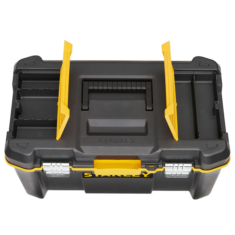STANLEY tool box storage box hardware household parts storage box multi-functional suitcase screwdriver tool storage box 19-inch tipping folding tool box STST83397-1-23