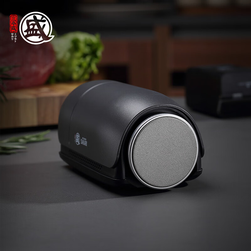 Sanbonsheng Electric Knife Sharpener Fully Automatic Household Kitchen Knife Sharpening Stone Imported from Japan Quick Sharpening Artifact Rolling Electric Knife Sharpener 5-piece Rough and Fine Grinding