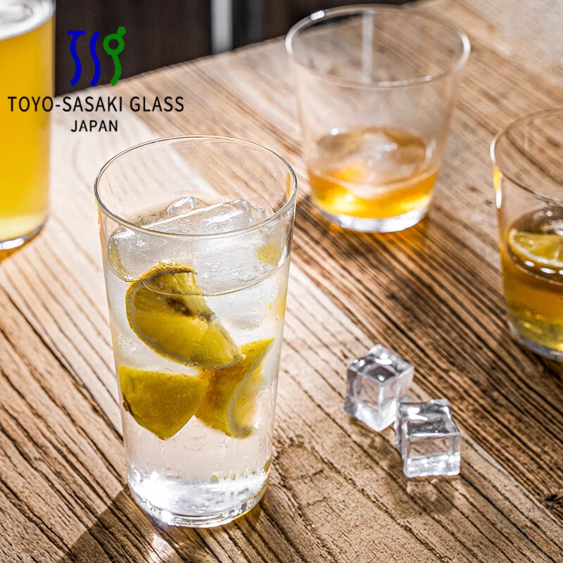 TOYO-SASAKI GLASS Japan imported Toyo Sasaki craft beer glass water cup light carved glass cup evening drinking style wine glass thin ice medium 360ML single