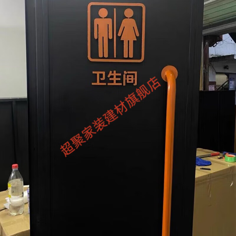 Meikejie toilet door bathroom door container door iron door industrial style cafe bar restaurant toilet sliding door 100*100cm