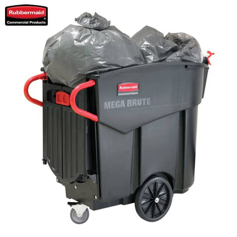 Rubbermaid garbage truck linen recycling truck FG9W7300BLA mobile waste collection truck with cover FG9W7300BLA mobile waste collection truck