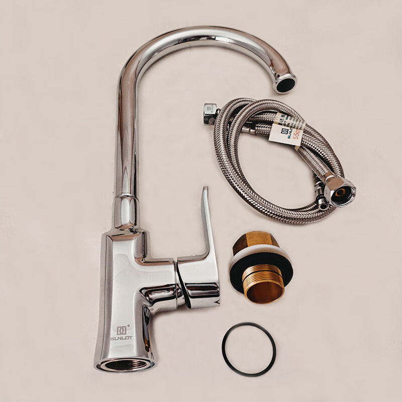 Shenluda full copper body kitchen faucet sink basin hot and cold faucet 360 rotatable sink faucet 14125A electroplating