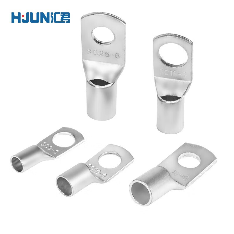 Huijun SC peephole copper wire nose wire cold-pressed terminal crimped copper nose terminal block SC35-12 30 pieces