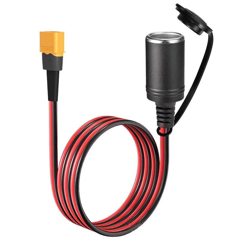 Anliju XT60 male/female converter car charger female base cigarette lighter connector XT60 adapter cable XT60 male to car charger female base 50CM
