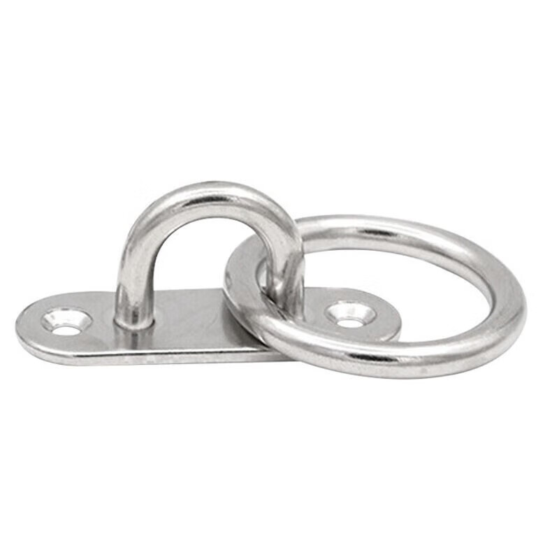 Masfor 304 stainless steel hook hook U-shaped fixed hook rope pull ring ring hook M6 oval