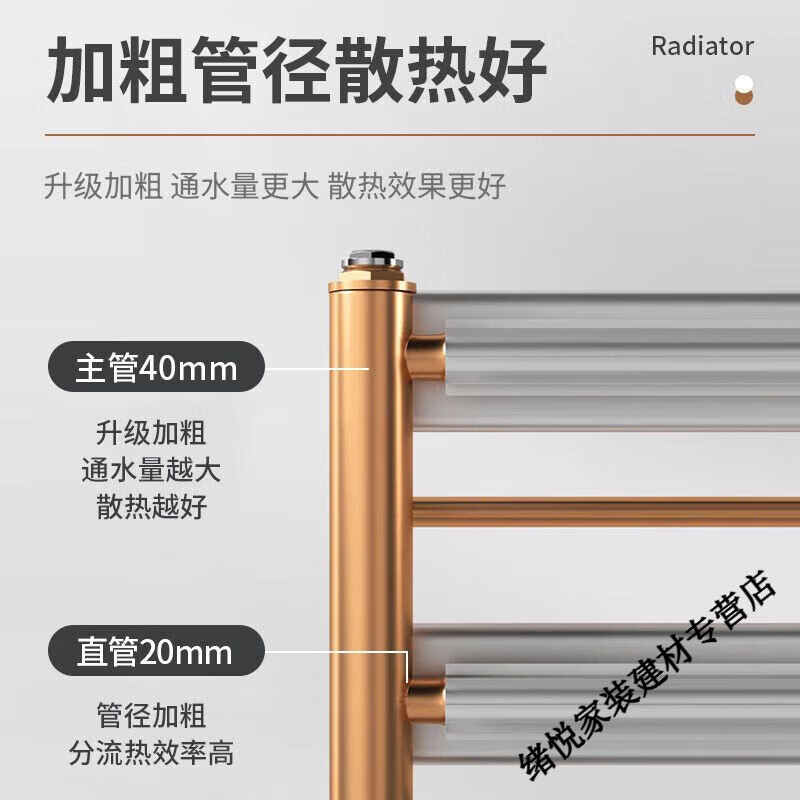 Yaotian copper-aluminum composite small basket bathroom radiator household central heating bathroom storage rack plumbing towel rack 600mm copper-aluminum basket A style gun gray-high