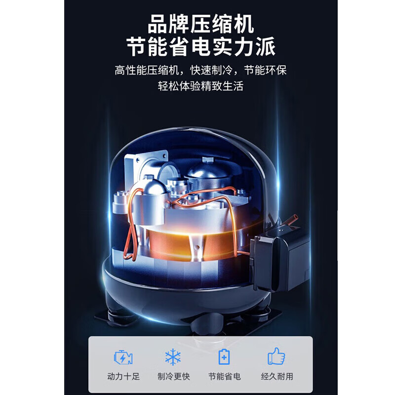 Oaks ultra-low temperature freezer -40 degrees large capacity household commercial freezer freezer seafood deep-cooling quick-freezing freezer -40 C ultra-low temperature 206L can store 420 kilograms of meat