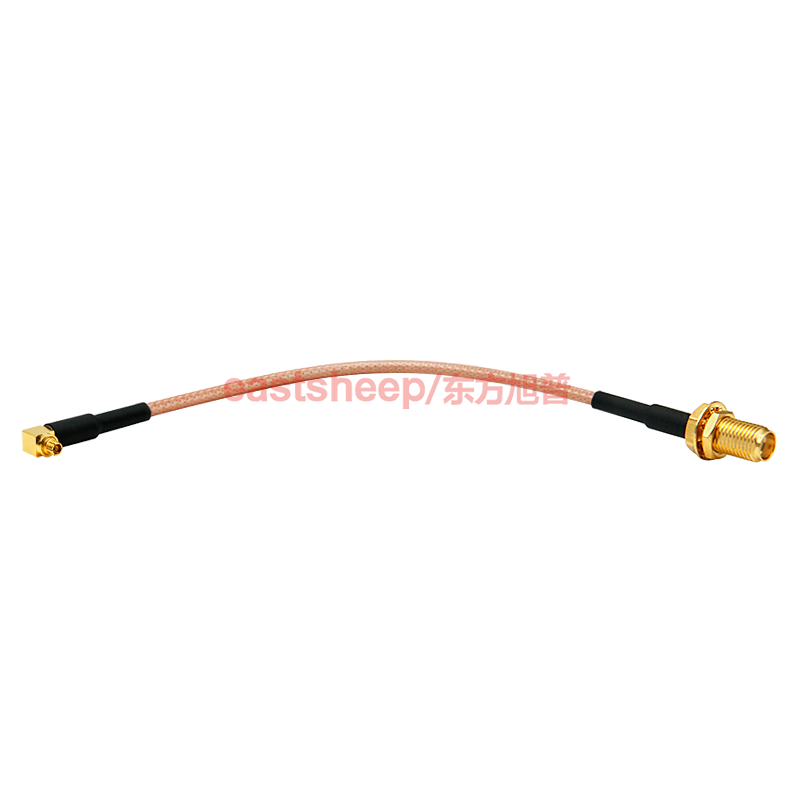 Dongfang Xupu RG316 silver-plated connecting cable SSMP-KW/SMA-KY GPPO curved female to SMA female 6G RG316-SSMP-KW/SMA-KY 0.5m