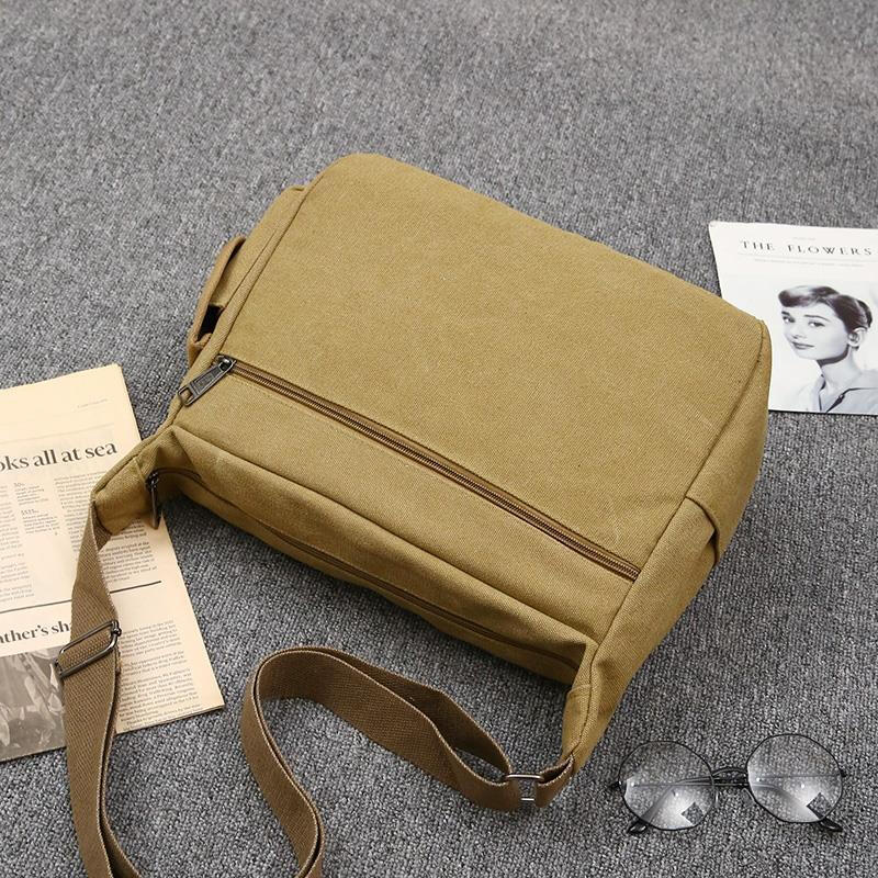 Feng Shang durable tool bag canvas multi-pocket plumber bag woodworking wear-resistant hardware tool bag portable crossbody sturdy