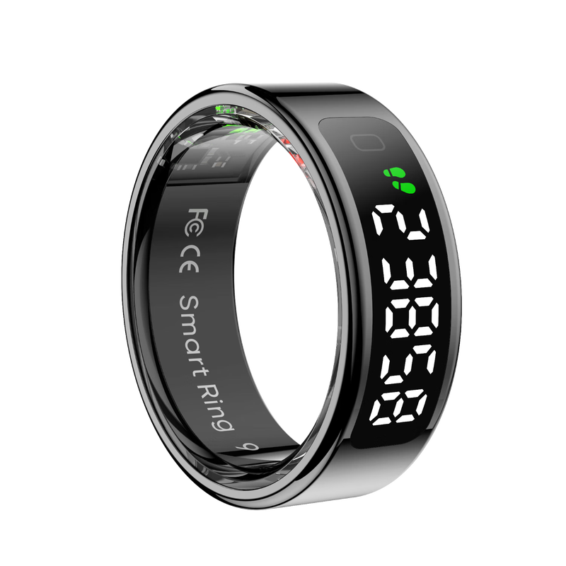 Vegeta 2025 new smart ring multi-function heart rate blood oxygen sleep health monitoring multi-sport mode recording step counting running smart ring rose gold heart rate blood oxygen/remote photography, etc. 10# inner diameter 20mm circumference 62.8mm