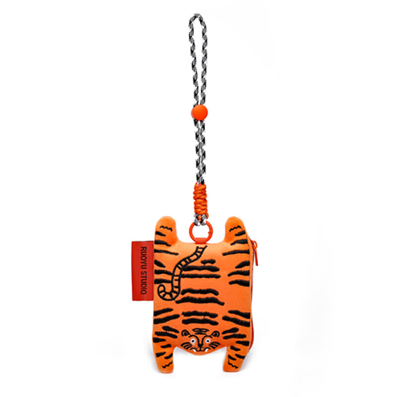 DL Fat Donglai's same key bag Ruoyu Workshop RUOYUSTUDIO original design cute animal fabric little tiger