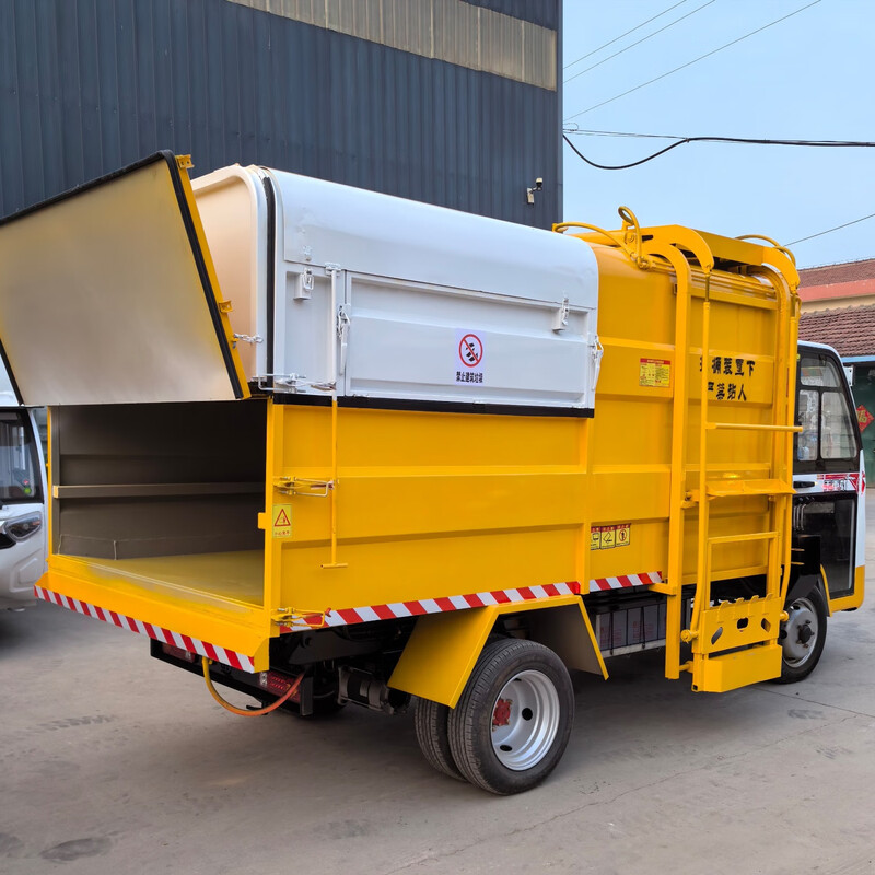 Electric four-wheeled garbage truck, residential property transfer garbage truck, six-wheeled bucket-type garbage truck, small garbage removal truck, customized deposit, pay the balance before delivery