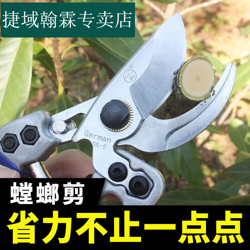 Jieyu Fruit Tree Pruning Artifact Thick Branch Labor-saving Gardening Scissors Sharp Scissors Mantis Labor-Saving King Garden Scissors + Scissor Set