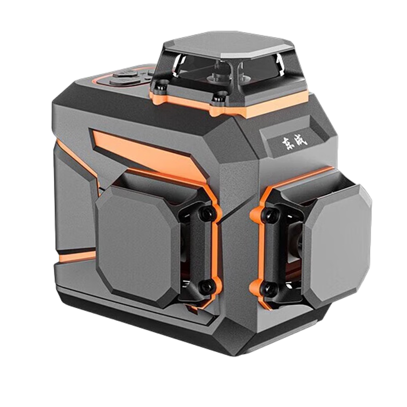 Dongcheng wall-sticking instrument and floor-sticking instrument integrated green light level meter green light laser leveling meter floor sweeper wall floor 12-line wall-sticking instrument dual-electric FF04-12