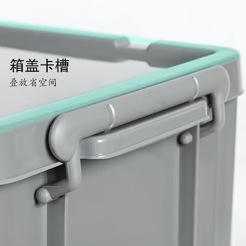 Taishi storage box with lid 520*380*320mm thickened plastic industrial style storage box logistics storage turnover box large storage tool box military green