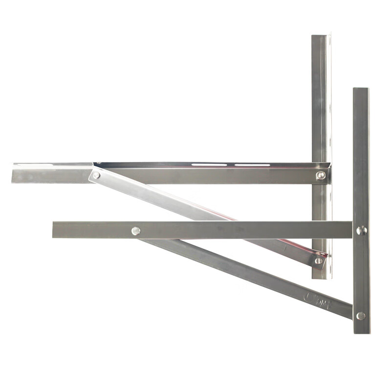 Suitable for outdoor unit air conditioner bracket thickened 304 stainless steel air conditioner outdoor unit bracket 1.5 hp 2/3 hp air conditioner frame 1-1.5 hp stainless steel 1.4 thick, load-bearing 320 catties 46CM