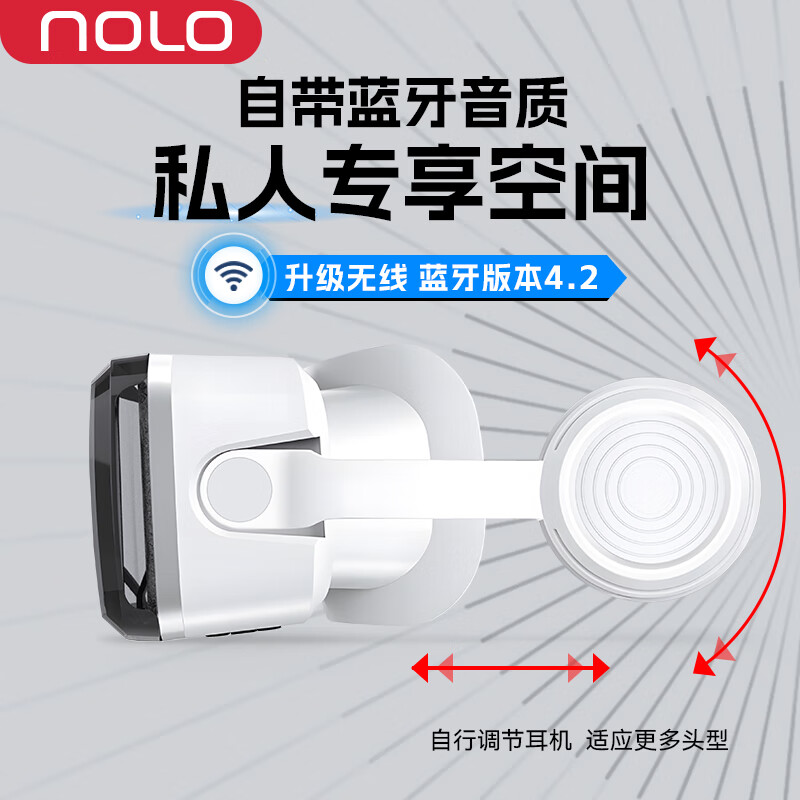 NOLO N3 VR glasses for mobile phones, high-definition movie watching, VR mobile phone box viewing, 3D panorama, smart Bluetooth connection