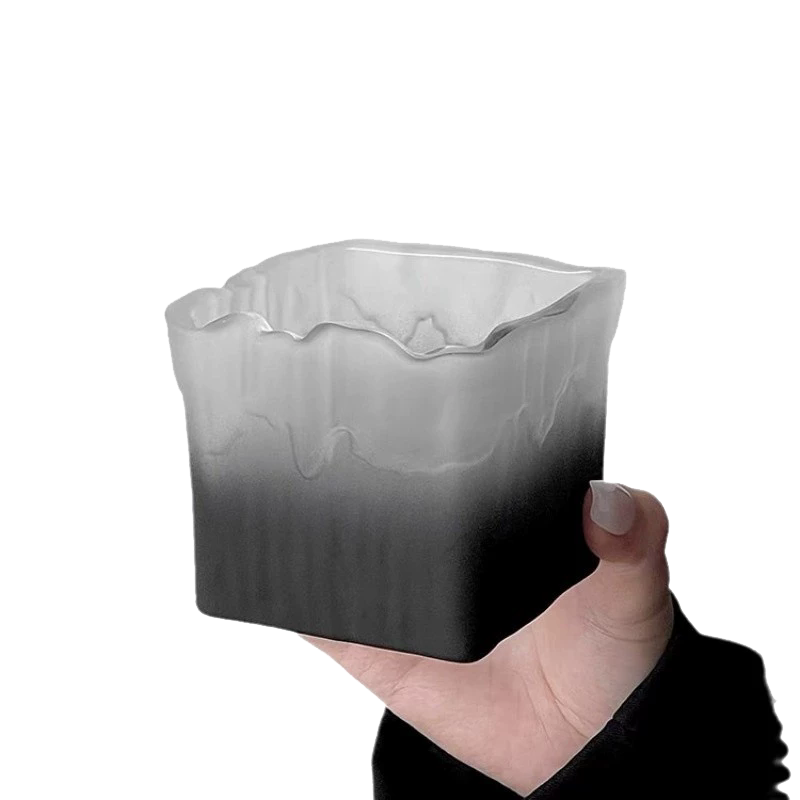 Youjia Liangpin Creative Glass Ashtray Office Hotel Home Ashtray Gray