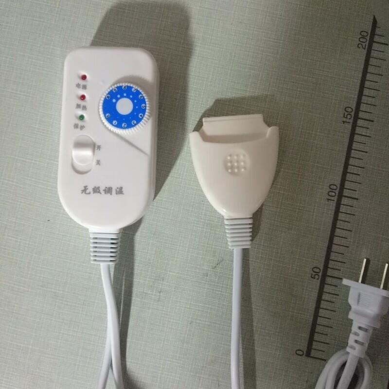 Nine-speed timer switch thermostat four-hole thermostat red bean bag plug-in high-power four-core plug-in old style 4-hole plug stepless temperature regulation high-power four-core plug-in