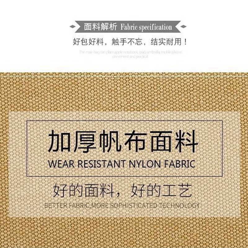 Feng Shang durable tool bag canvas multi-pocket plumber bag woodworking wear-resistant hardware tool bag portable crossbody sturdy