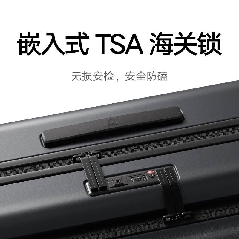 Mijia Xiaomi Luggage 20-Inch Trolley Case Carry-on Case Business Travel Suitcase Front-Opening Password Box Mijia Front-Opening Cabin Case Graphite Gray