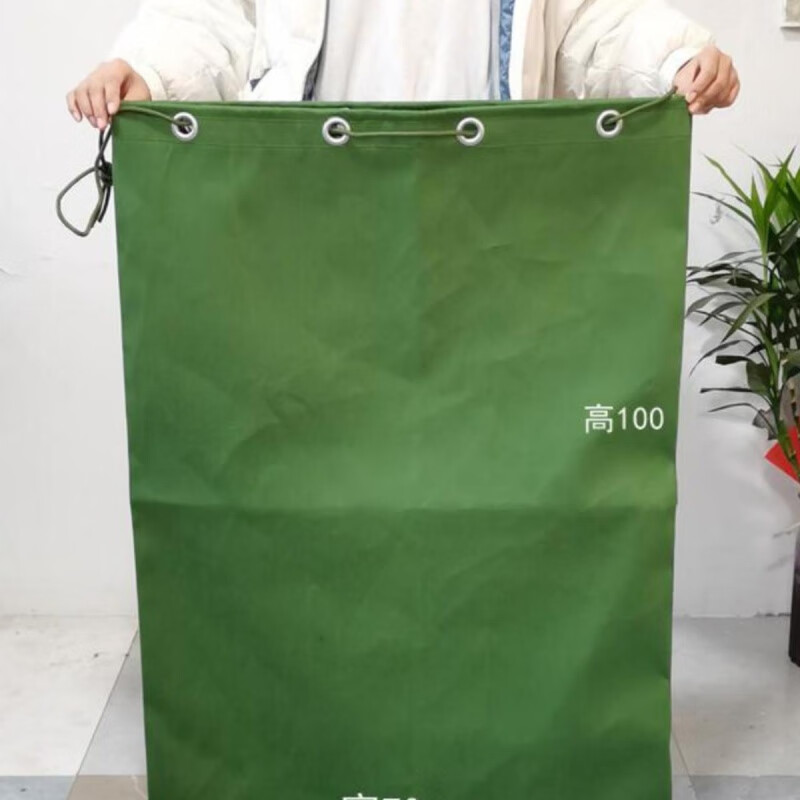 Thick canvas large size express sorting transfer moving quilt environmental protection bag drawstring storage bag document destruction bag 50 wide 70 high smash deduction others