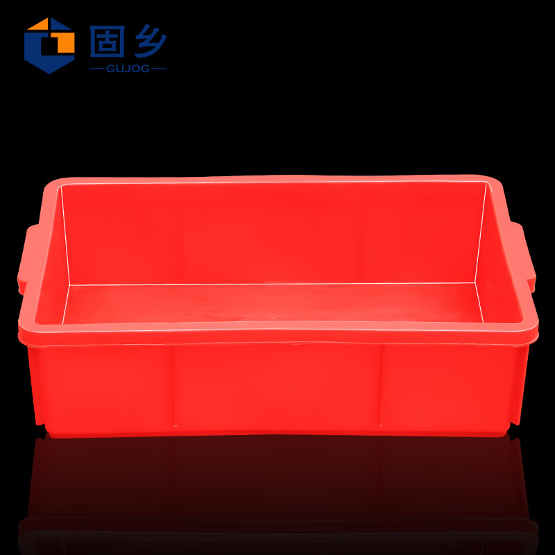 Guxiang Plastic Box Thickened Logistics Turnover Box Parts Material Box Classification Organizing Basket Storage Box Tool Box Storage Box Storage Accessories Box Plastic Basket Rectangular Box Flat Mouth Box Small Square Box Red No. 6 379*241*99mm