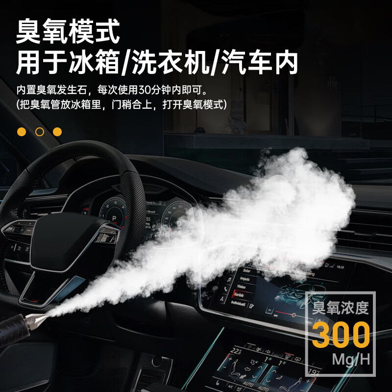 Jingzino High Temperature Steam Cleaner Commercial Home Appliances High Pressure Cold and Hot Water Pulse Cleaning All-in-One Machine Multifunctional Home Air Conditioner Kitchen Range Hood Cleaning Machine Washing Machine Water Heater Commercial 15 Models 3500W Five-in-One Function 10KG Standard