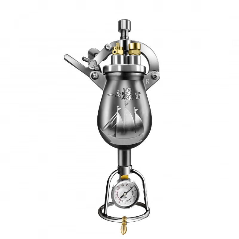 Old-fashioned traditional popcorn machine household small mini machine Internet celebrity grain amplifier hand crank 304 food grade upgraded model 368 ml * safety bolt * double valve * 3 oils