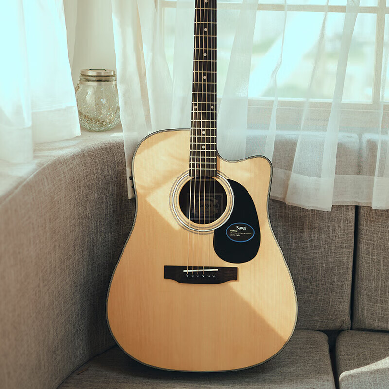 SAGA Guitar Single Board SF800C Upgraded Wood Color 41-inch Beginner Beginner Folk Guitar Gift Pack Teaching