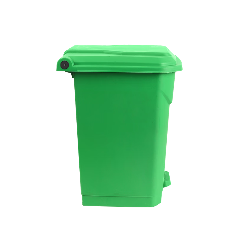 Senser trash can classification commercial property foot-operated with lid large large capacity indoor and outdoor office outdoor hotel school trash can green (food waste) 100 liters