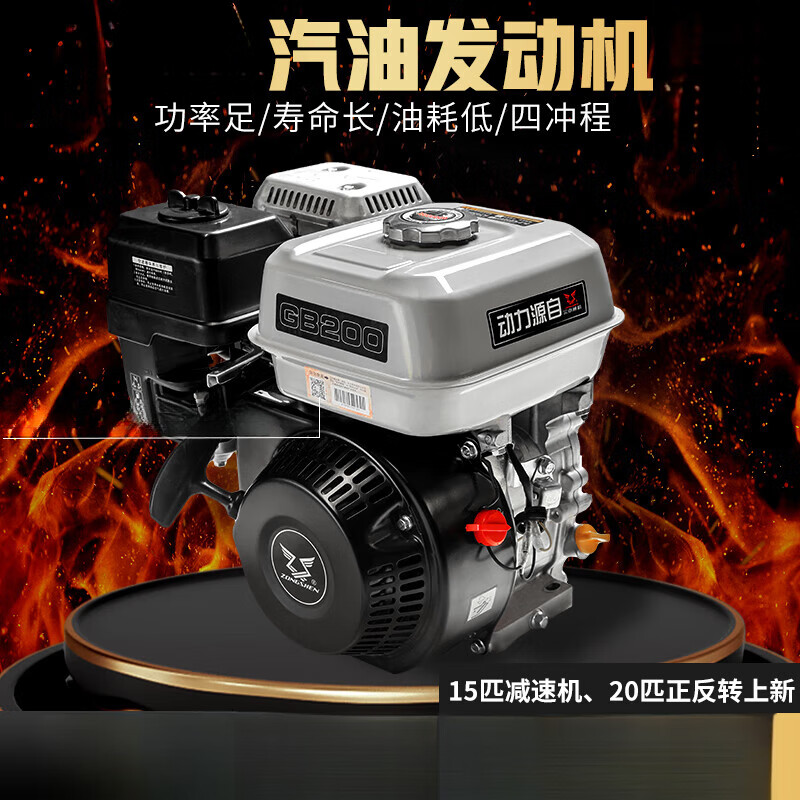Shantou Lincun gasoline engine single-cylinder small internal combustion engine 170/190 four-stroke engine electric start outboard motor kart Zongshen GB750 double-cylinder electric start 30 HP