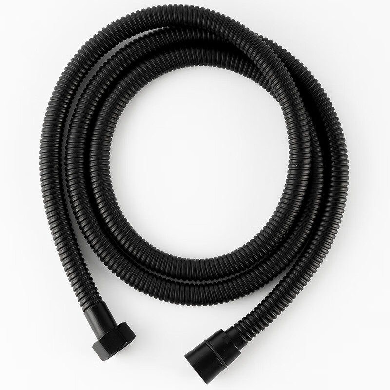 304 stainless steel black shower hose metal stainless steel shower pipe hot water pipe bathroom shower head shower hose 1.5 meters black