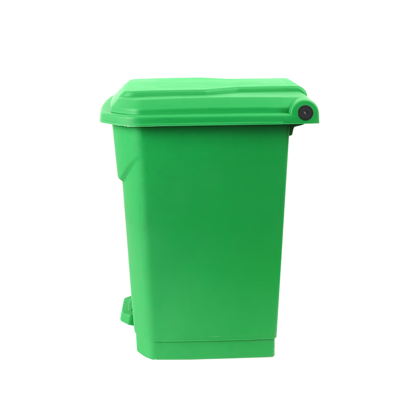 Senser trash can classification commercial property foot-operated with lid large large capacity indoor and outdoor office outdoor hotel school trash can green (food waste) 100 liters
