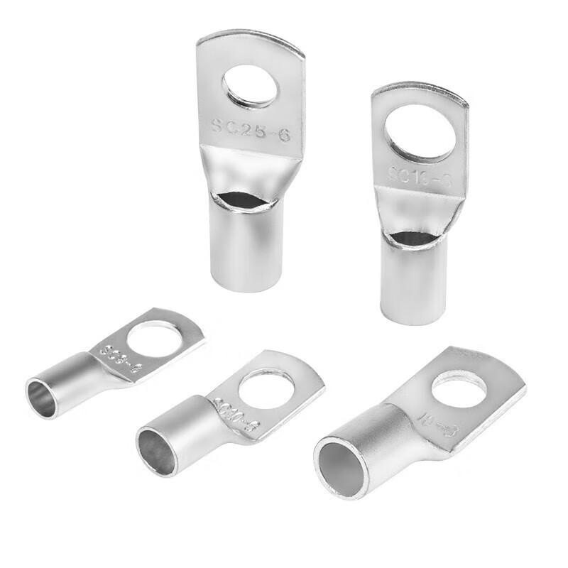 Huijun SC peephole copper wire nose wire cold-pressed terminal crimped copper nose terminal block SC35-12 30 pieces