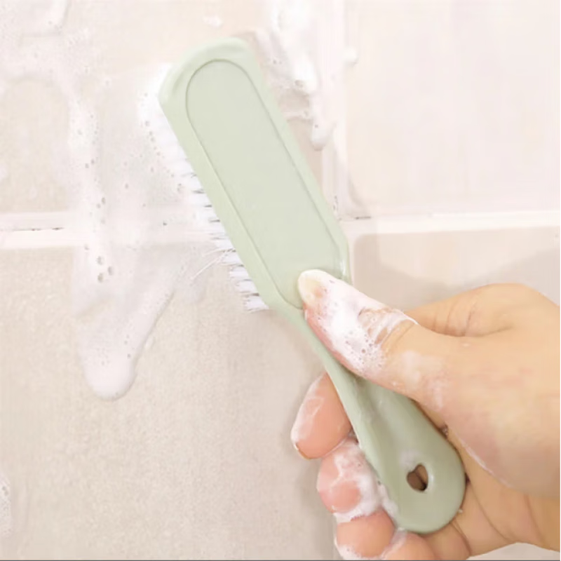 Household plastic small brush shoe cleaning brush stiff bristle shoe cleaning brush laundry brush washing board brush shoes 3 pack small shoe brush random color